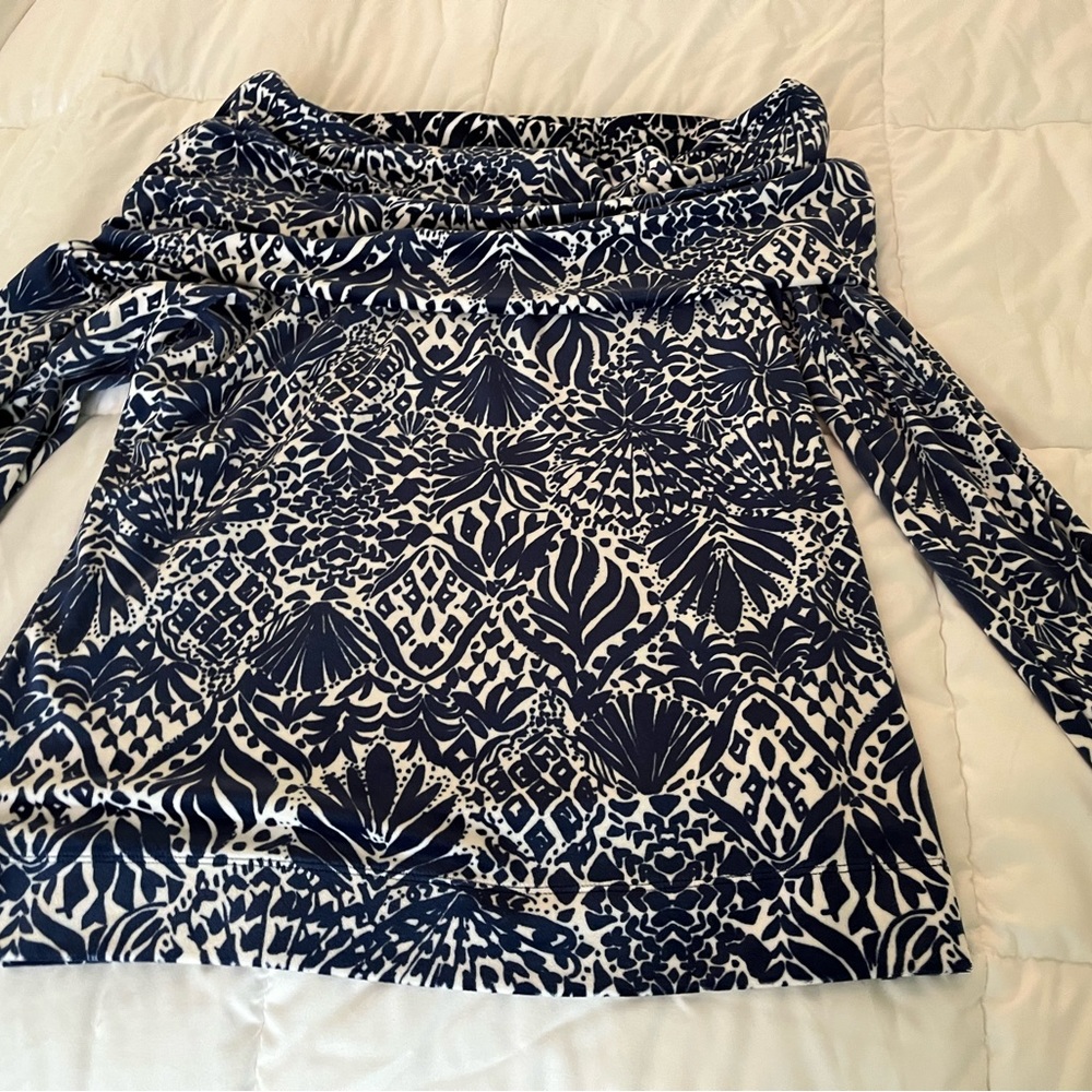 Velour top — great with white jeans